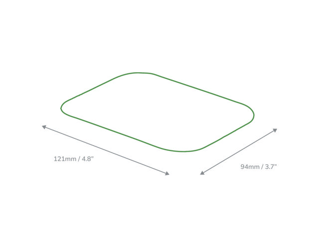 NO1 Silver Foil Container Paper Lid (PET lined)