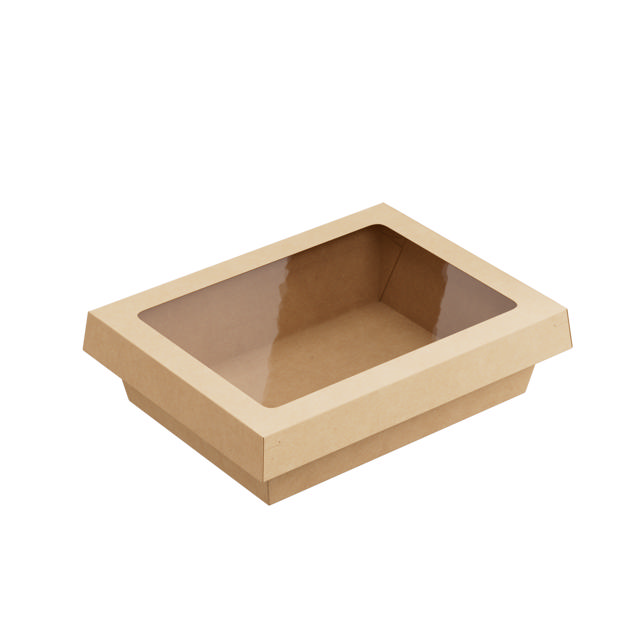 1000ml Kraft OneClick Lid with PP Window