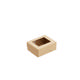 350ml Kraft OneBox with PP Window (PO Lined)