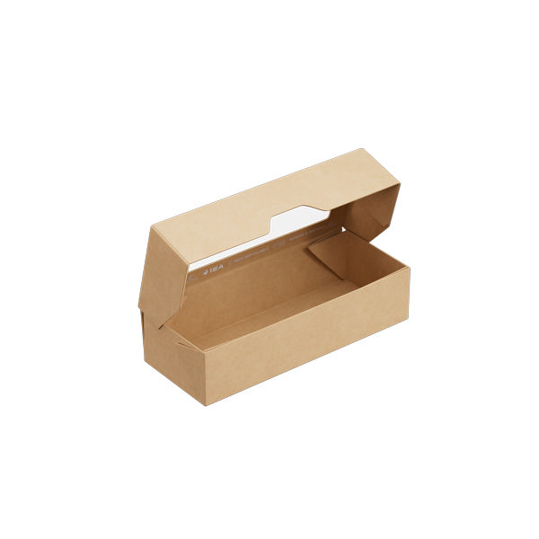 500ml Kraft OneBox with PP Window (PO Lined)