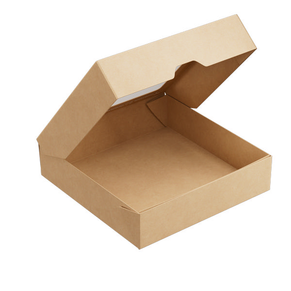 1500ml Kraft OneBox with PP Window (PO Lined)