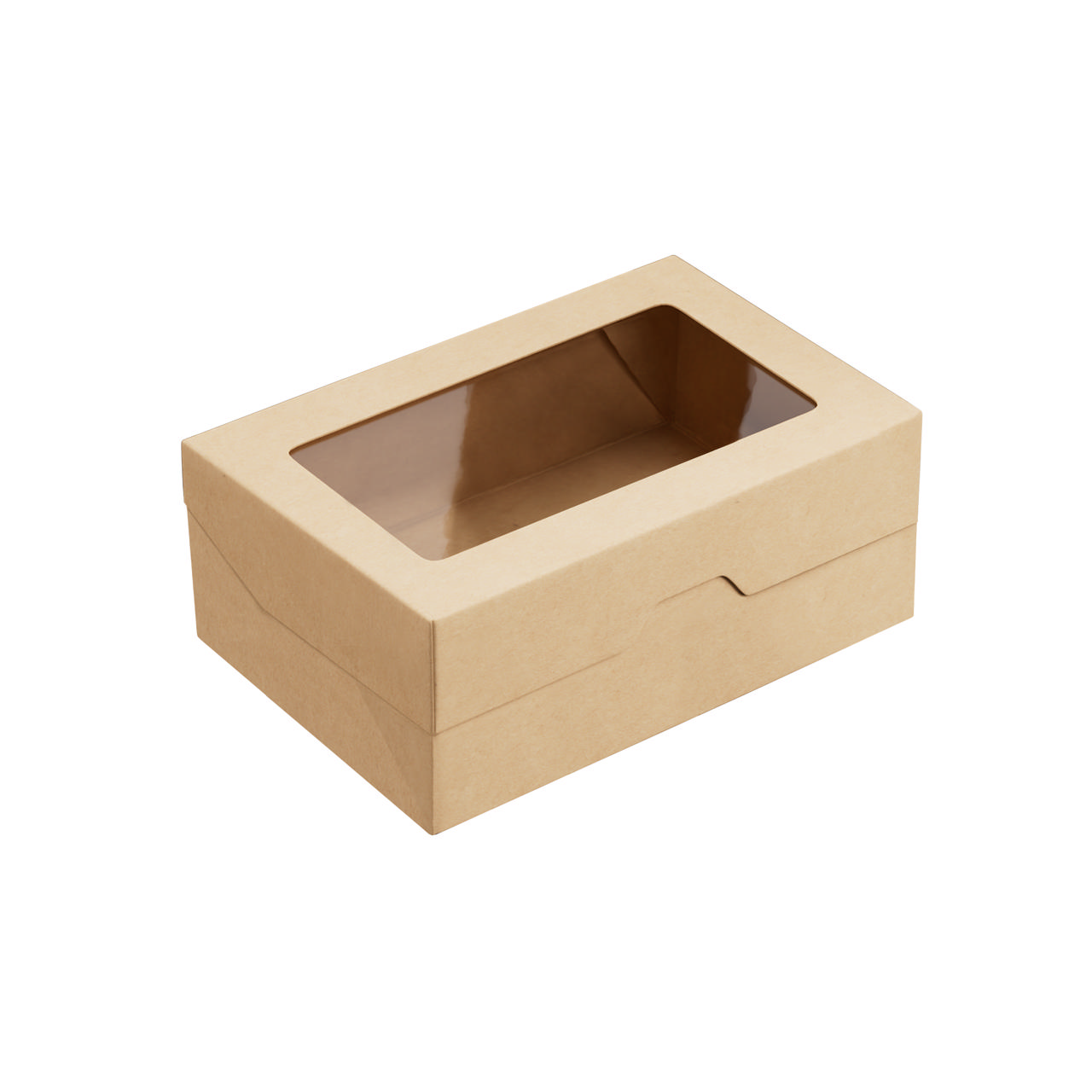 1200ml Kraft OneBox with PP Window (PO Lined)