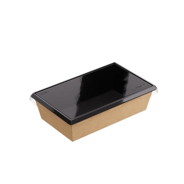 800ml Kraft/Black OneClick (PO Lined)