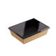 1000ml Kraft/Black OneClick (PO Lined)