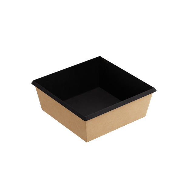 1250ml Kraft/Black OneClick (PO Lined)