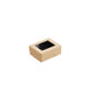 350ml Kraft/Black OneBox with PP Window (PO Lined)