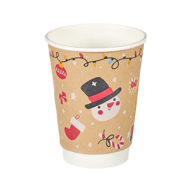 12oz Double Wall Hot Cup (Aqueous Lined) (SUP)