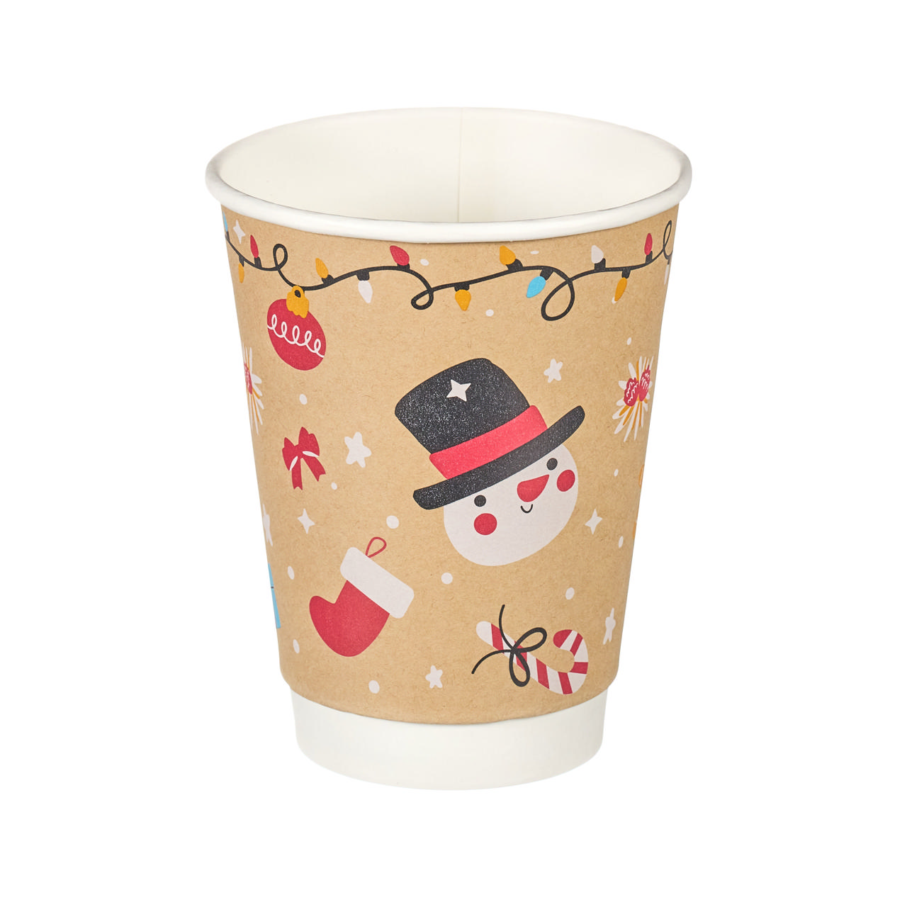 12oz Double Wall Hot Cup (Aqueous Lined)