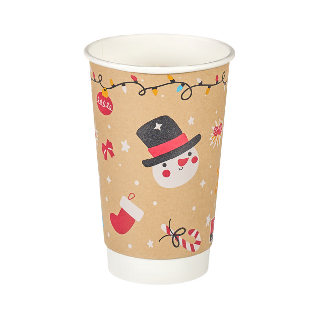 16oz Double Wall Hot Cup (Aqueous Lined) (SUP)