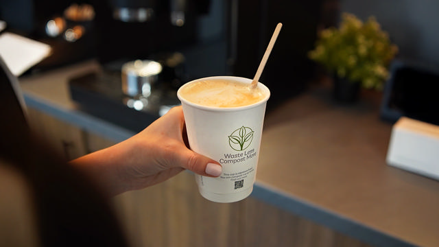 12oz White Double Wall Hot Cup (Aqueous Lined)