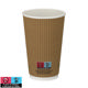 16oz Ripple Coffee Cup (Kraft) (PLA)