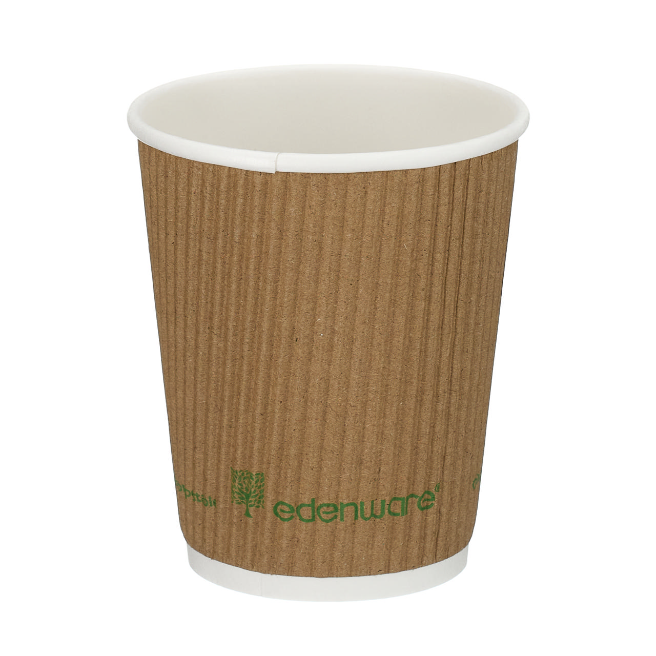 8oz Kraft Ripple Wall Hot Cup (PLA Lined)