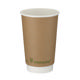 16oz Kraft Double Wall Hot Cup (PLA Lined)