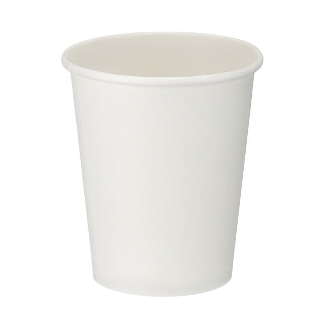 8oz White Single Wall Hot Cup (PE Lined)