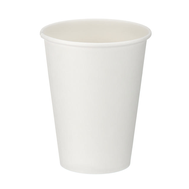 12oz White Single Wall Hot Cup (PE Lined)