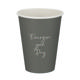 12oz Grey Single Wall Hot Cup (PE Lined)