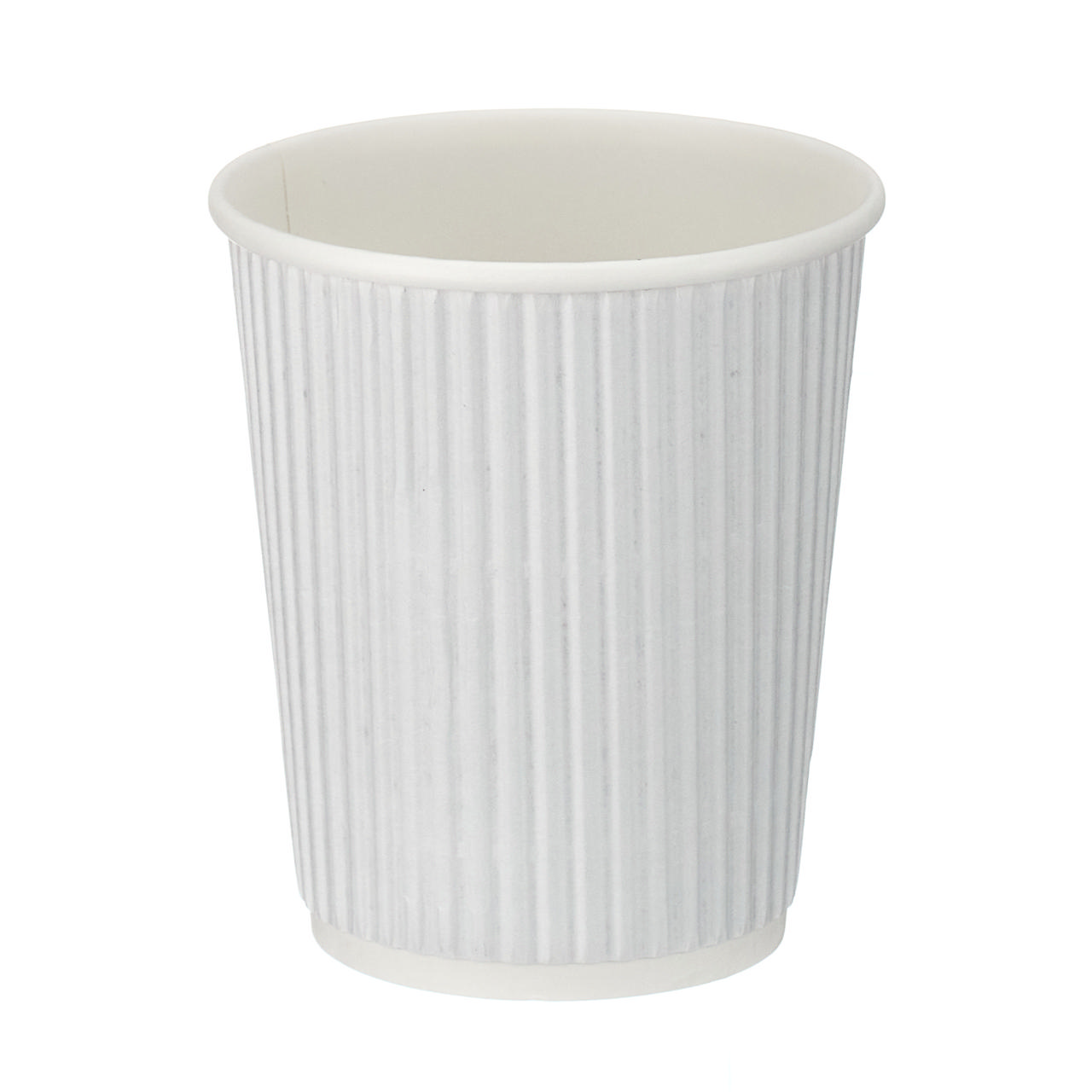 8oz White Ripple Wall Hot Cup (PE Lined)