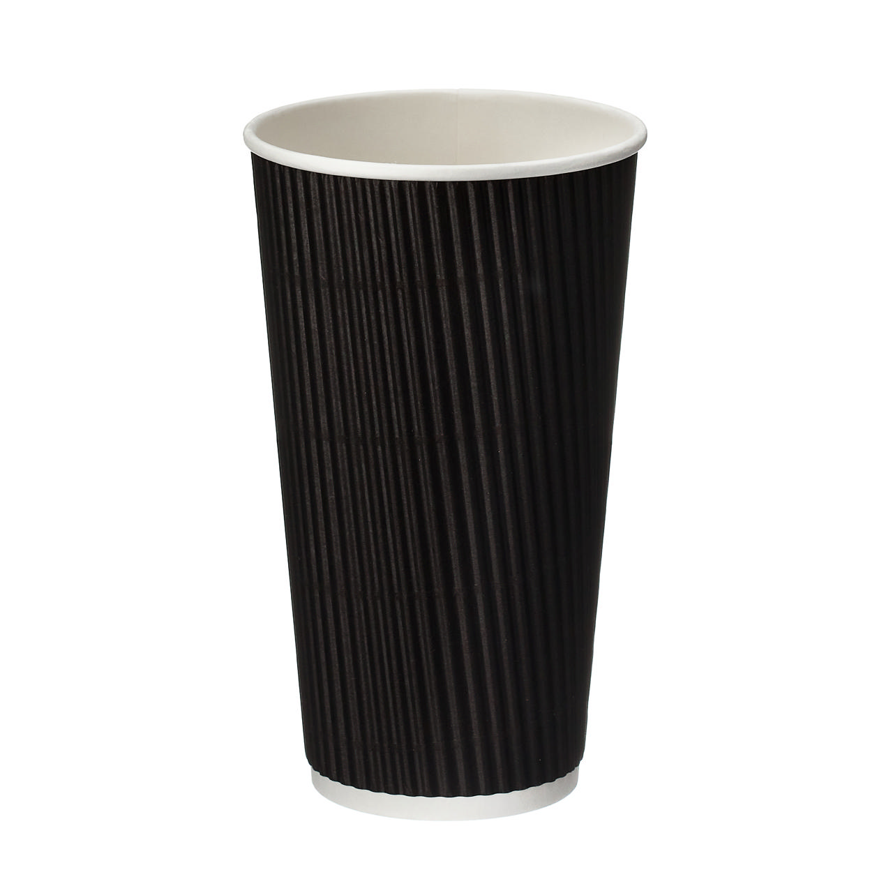 20oz Black Ripple Wall Hot Cup (PE Lined)