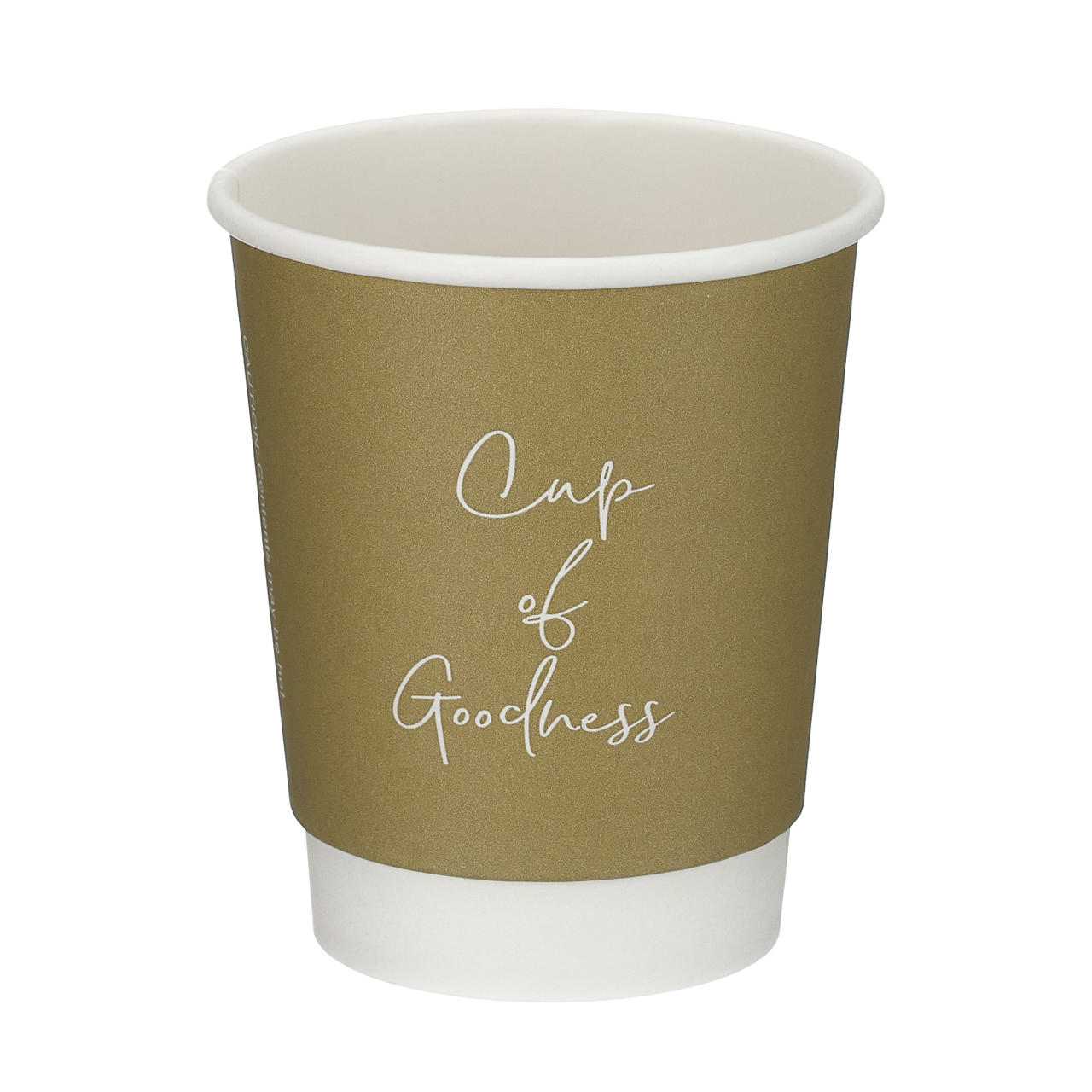 8oz Oatmeal Double Wall Hot Cup (PE Lined)