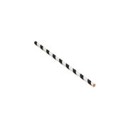 DETAIL1700 Go-Pak Black Striped Paper Straw