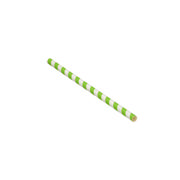 DETAIL1701 Go-Pak Lime Green Striped Paper Straw