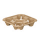 Paper Pulp Four Cup Carry Tray
