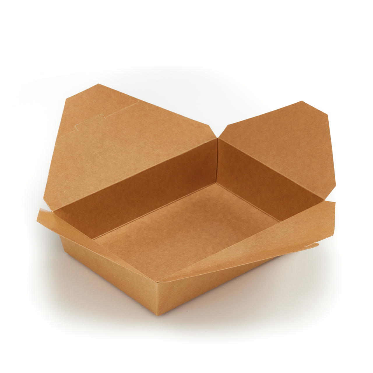 Large #2 Kraft Folded Board Food Box (PE Lined)