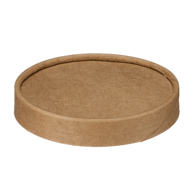 16oz Kraft Soup Pot Lid (PP Lined)