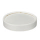 4oz White Ice Cream Tub Lid (PE Lined)