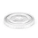 9oz Clear rPET Flat Cold Cup Lid with Straw Slot