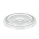 12oz Clear rPET Flat Cold Cup Lid with Straw Slot