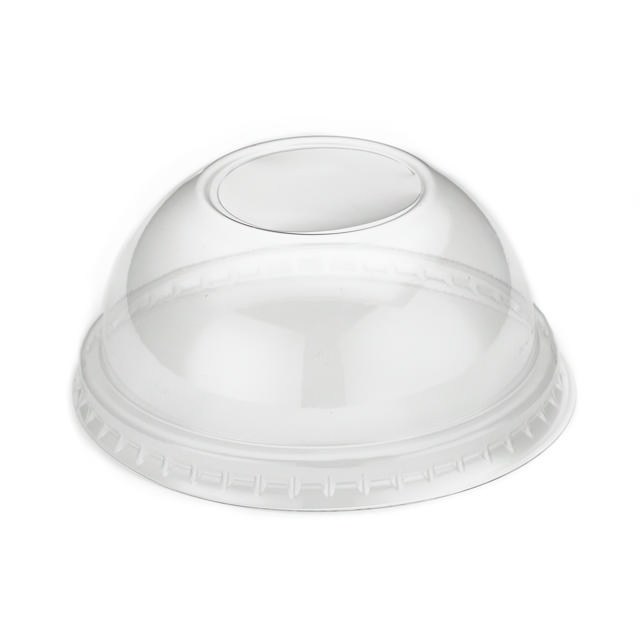 6oz Clear rPET Domed Ice Cream Pot Lid