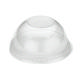 8oz Clear rPET Domed Ice Cream Pot Lid