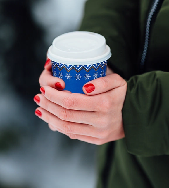 Christmas Paper Cups for Hot Drinks 